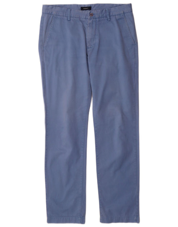 Ανδρικό παντελόνι Gant Soho Low Waist Slim Chino W32 L32 Μπλε βαμβακερό