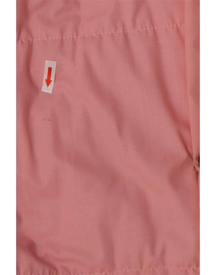 Vintage Mens Padded Jacket IT 48 Medium Pink Colourblock Cotton