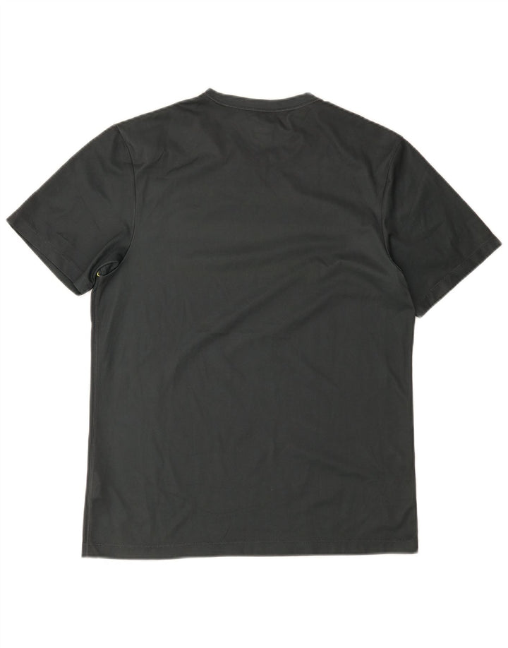Nike Hommes T-Shirt Top UK 39/41 Vert Moyen Colorblock Polyester