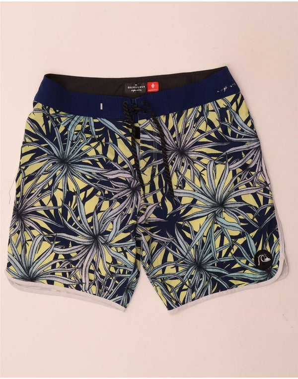 Quiksilver muške kratke hlače za kupanje, veliki plavi cvjetni poliester