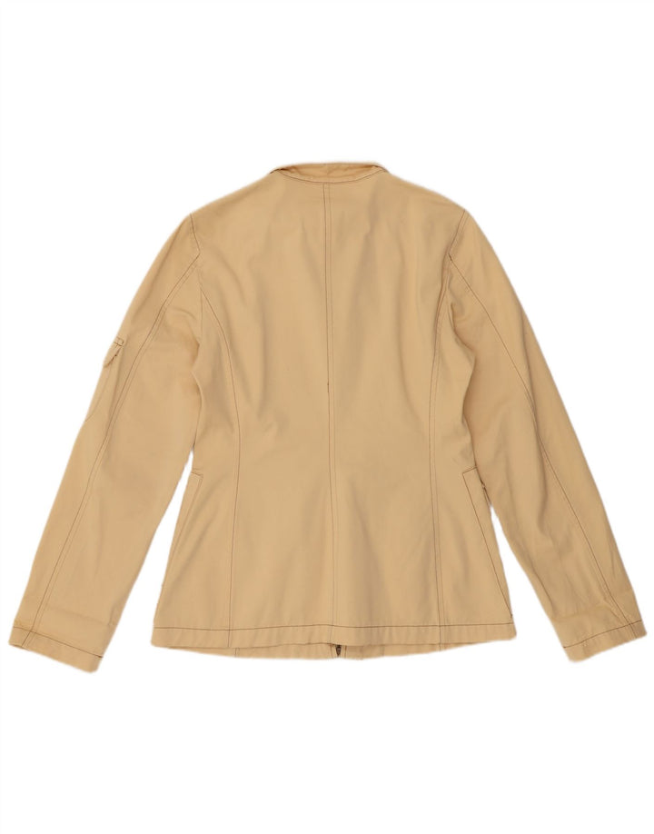 Giacca Utility Donna BENETTON IT 42 Cotone Beige Medio
