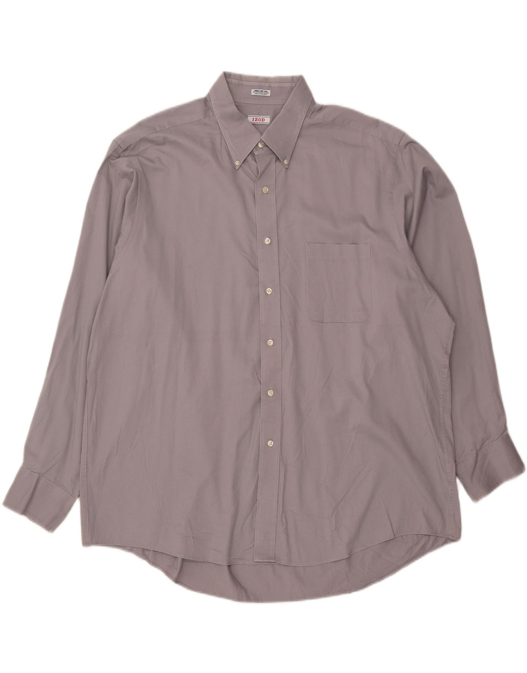 IZOD Herrenhemd 2XL Grau Baumwolle