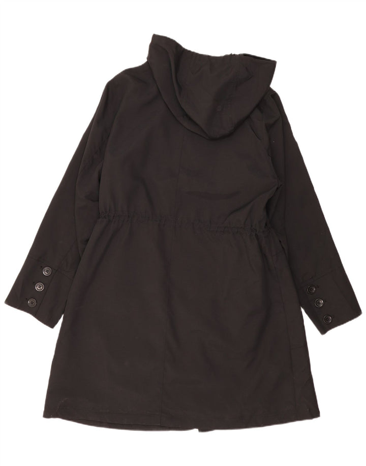 Marks & Spencer Parka à capuche pour femme UK 18 XL Noir Polyester