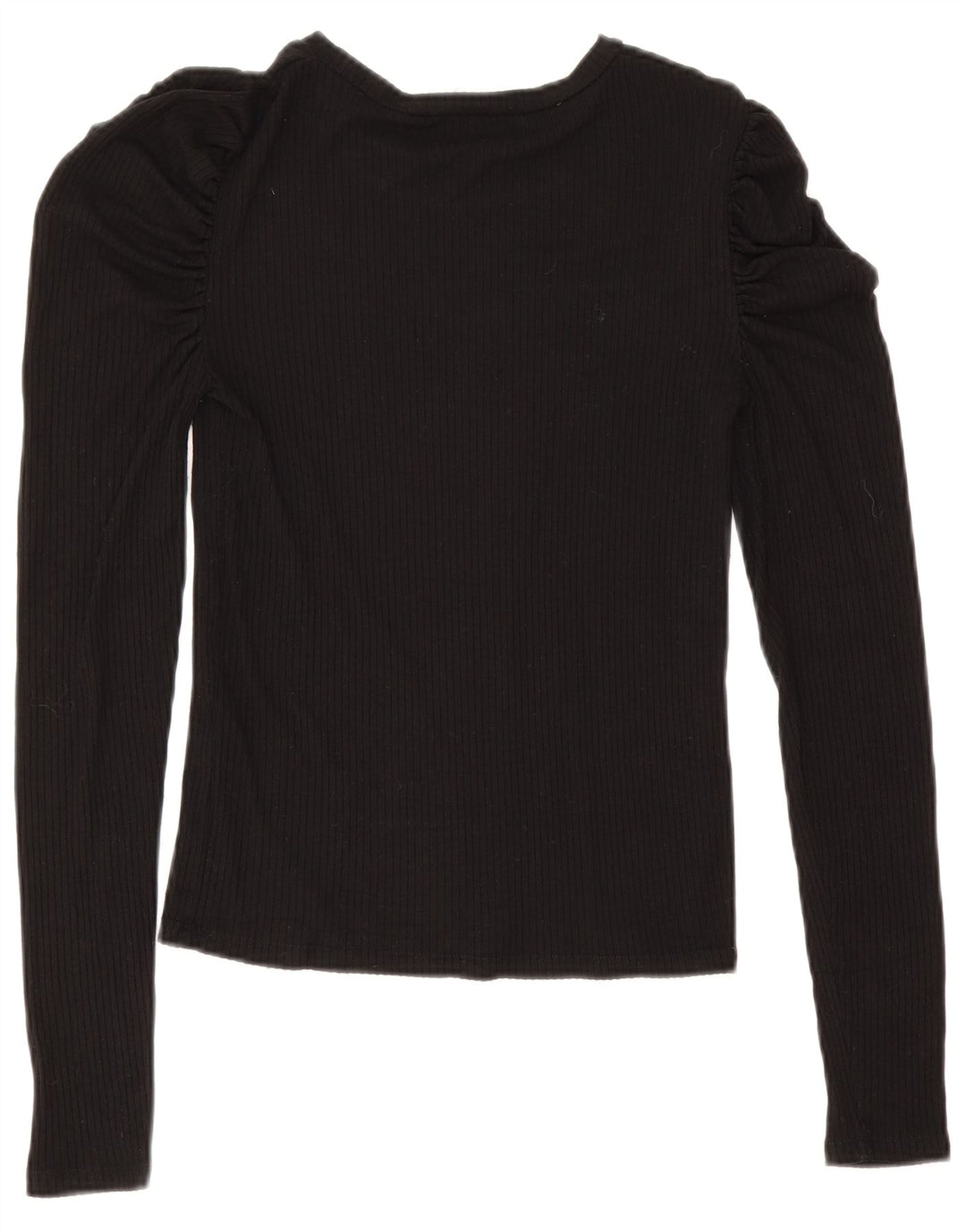 Zara Womens Long Sleeve Blouse Top UK 12 Medium Black