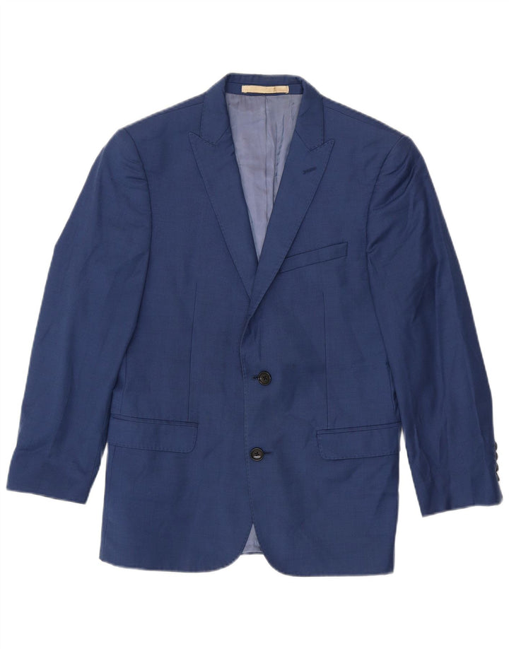 Męska marynarka francuska Connection zapinana na 2 guziki i rękaw 3/4 UK 36 Small Blue