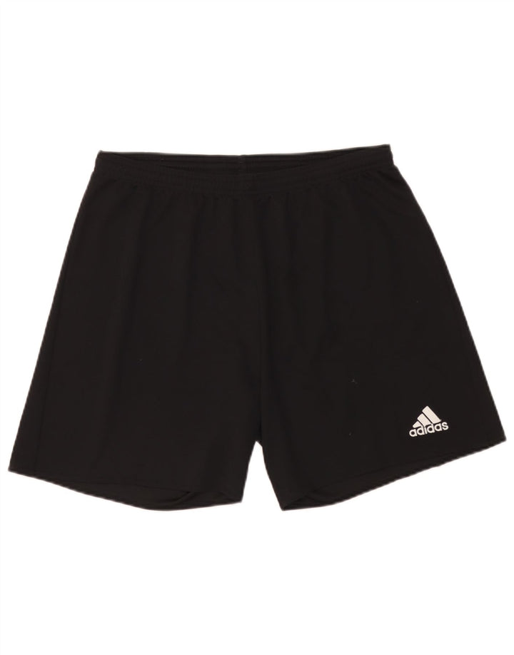 Pantaloncini sportivi Adidas Climalite da uomo grandi in poliestere nero