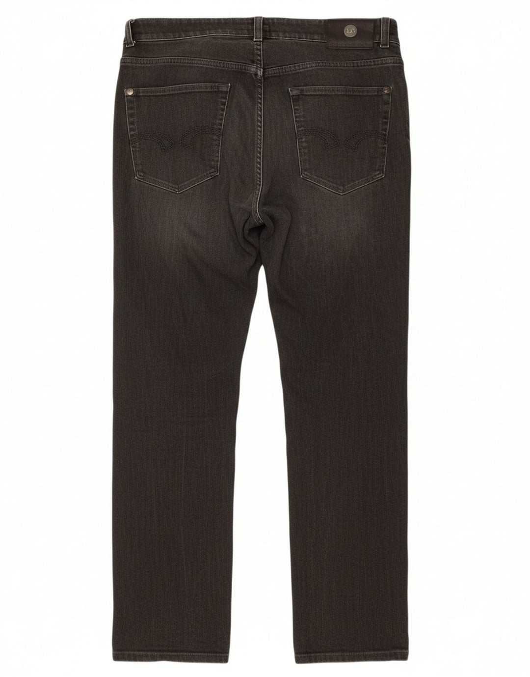 TRUSSARDI Mens Straight Jeans W34 L31 Black Cotton