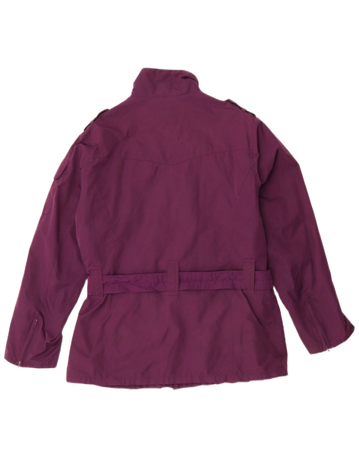 Giacca militare da donna Barbour UK 12 poliestere viola medio