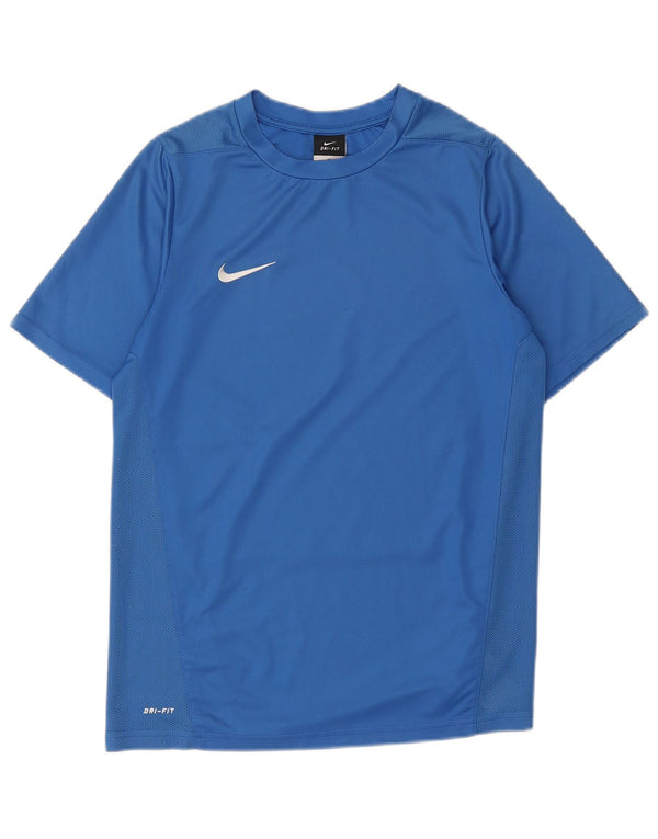 Nike Boys Dri Fit T-Shirt Top 13-14 år XL Blå Polyester
