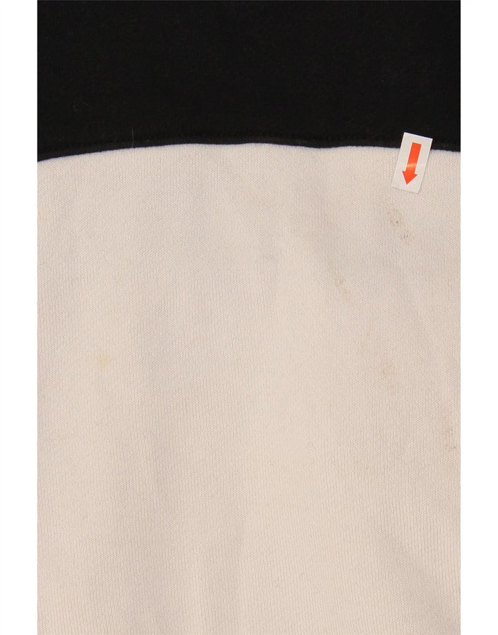 NIKE Mens Graphic Sweatshirt Jumper Large Black Colourblock Cotton