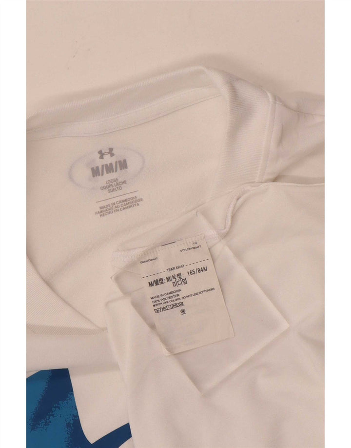 Under Armour Herre grafisk T-shirt Top Medium White Polyester