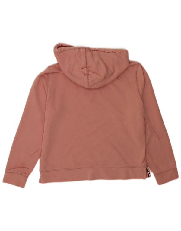 Tommy Hilfiger Dame Grafisk Relaxed Fit Hoodie Jumper UK 10 Small Pink