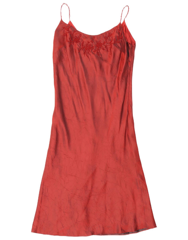 Demetrios Kvinders aftenskedekjole UK 16 Large Burgundy Floral