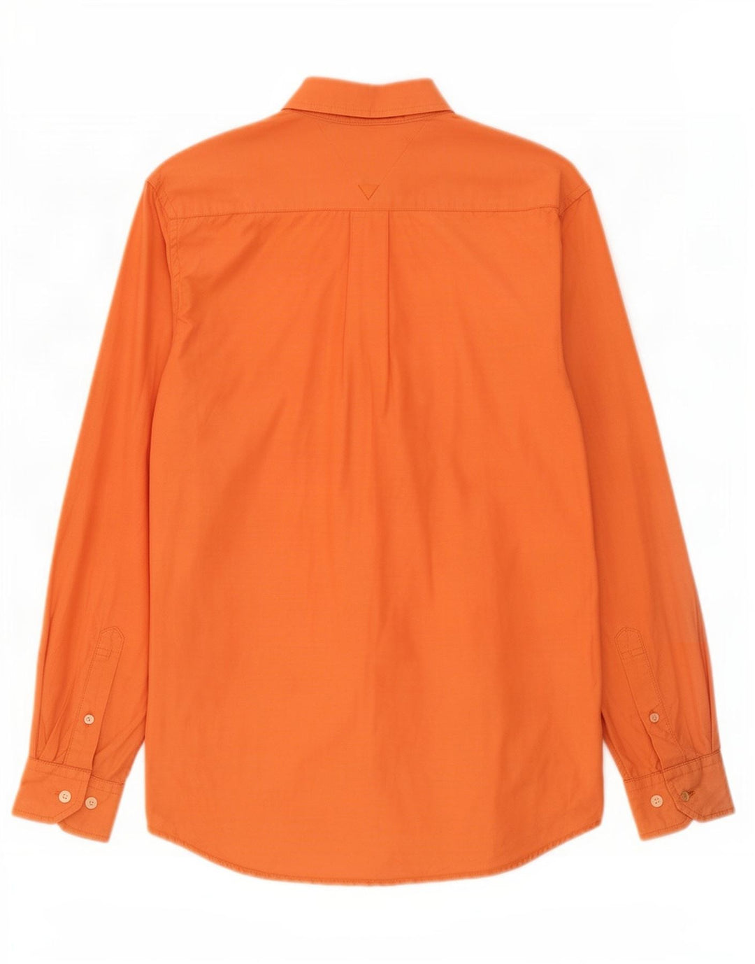 Tommy Hilfiger Mens Shirt Small Orange Cotton