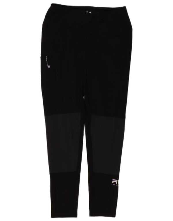 Fila Γυναικείο Κολάν UK 12 Medium Μαύρο