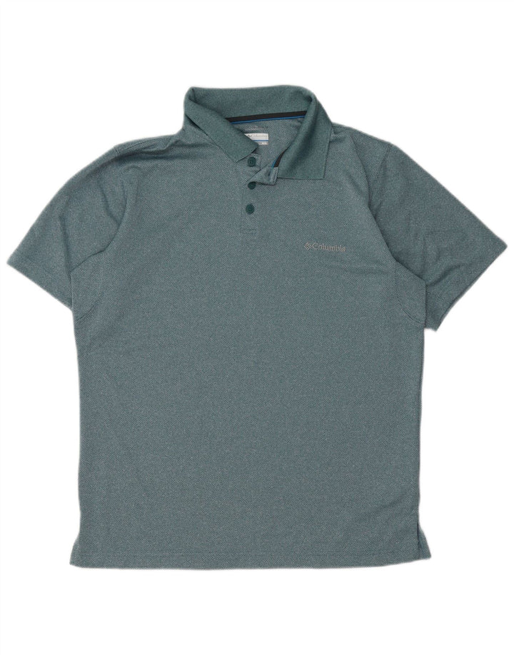 Polo Columbia Hombre Poliéster Verde Medio