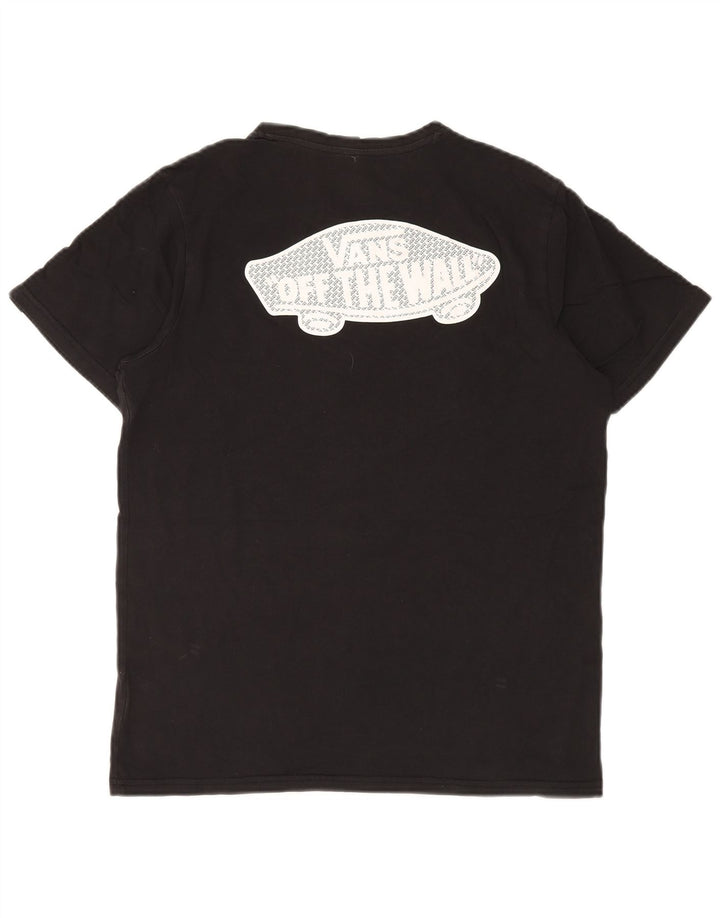 T-shirt grafica da uomo con vestibilità regolare Vans, cotone medio nero