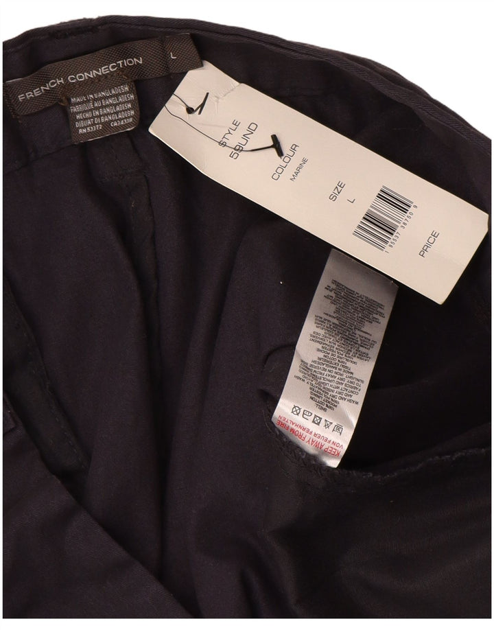 FRENCH CONNECTION Herren Chino-Shorts, Größe L, W34, Marineblau, Baumwolle