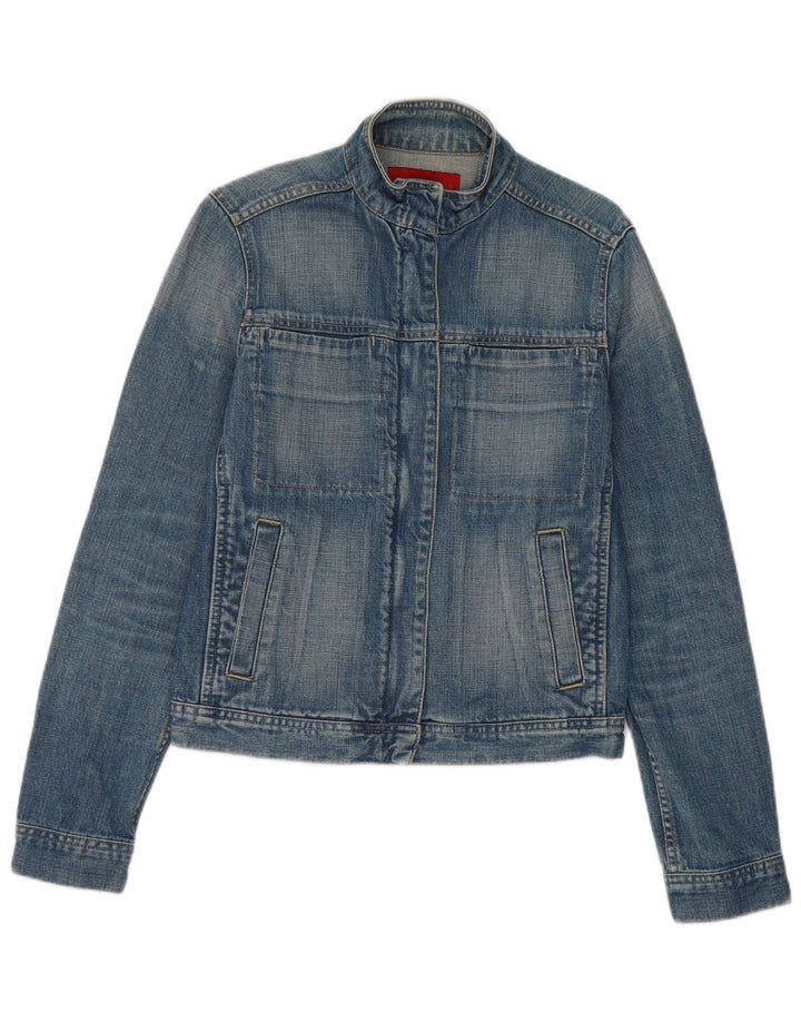 Fcuk Jachetă de blugi pentru femei UK 10 Small Blue Bumbac