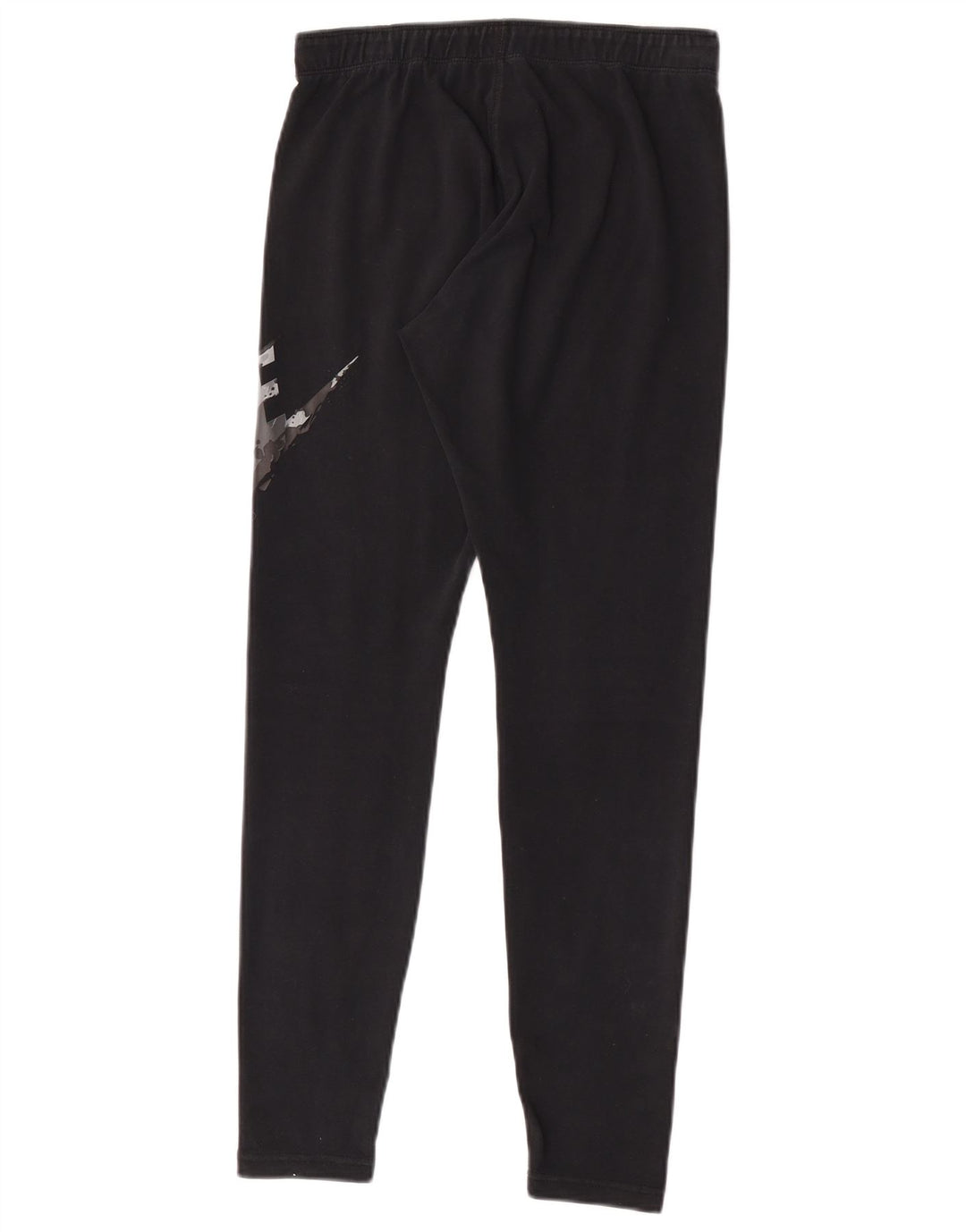 Nike Womens Graphic Leggings UK 14 Medium  Black Cotton