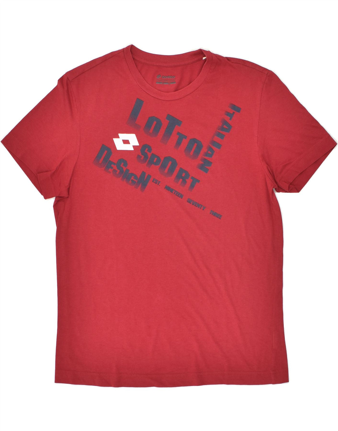 LOTTO Mens Graphic T-Shirt Top Large Red Cotton | Vintage Lotto | Thrift | Second-Hand Lotto | Used Clothing | Messina Hembry 