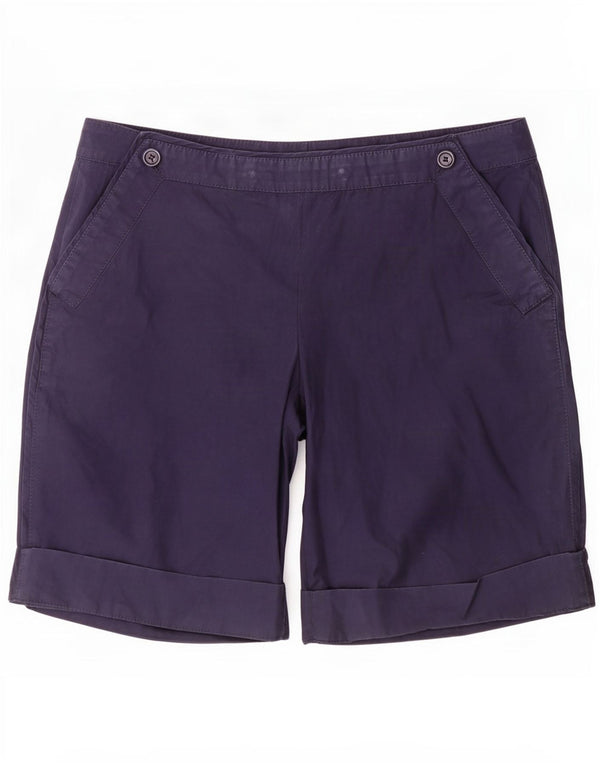 Hugo Boss Damen Chino-Shorts, Größe L, W32, Marineblau