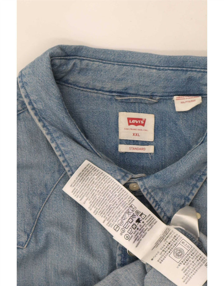 Levi's Mens Standard Denim Shirt 2XL Blue