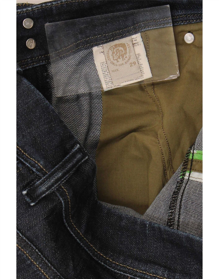 Bermuda feminina Diesel Shorts jeans W29 médio azul marinho algodão