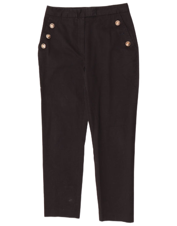 Zara Mujer Pantalones Cortos Slim Large W30 L26 Algodón Negro