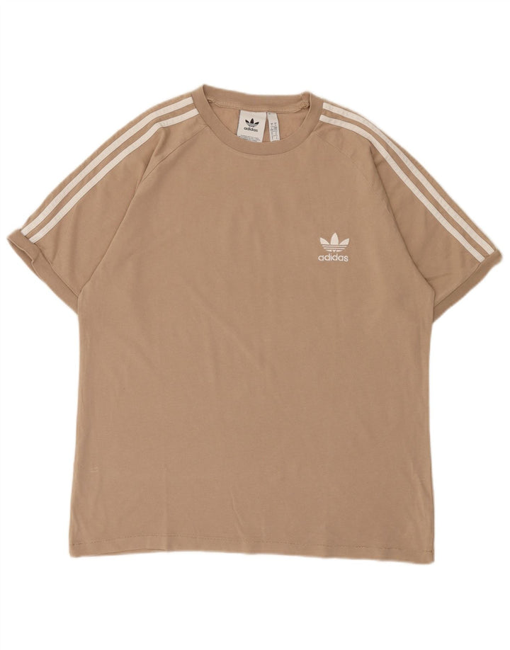 Adidas T-Shirt Homme Haut Large Coton Beige