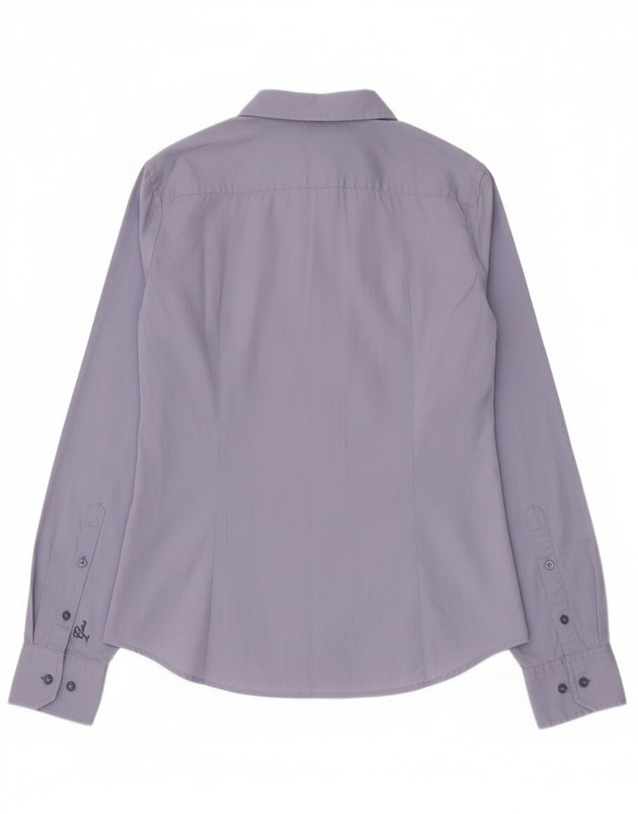 Gas Womens Shirt UK 14 Medium Blue Cotton
