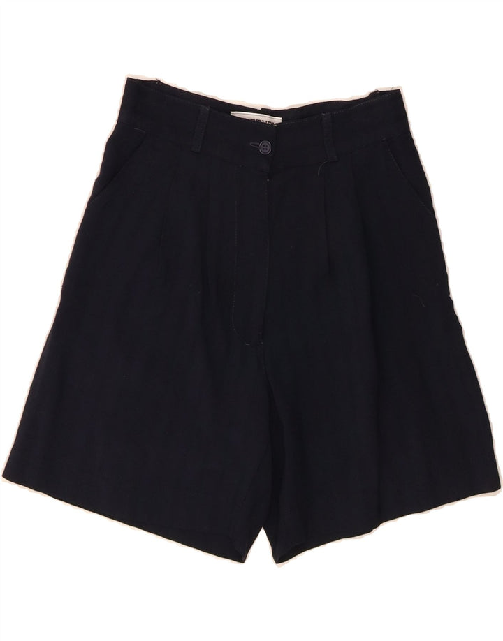 STUDIO Womens Pegged Chino Shorts US 2 XS W25 Navy Blue Viscose Vintage Studio and Second-Hand Studio from Messina Hembry 
