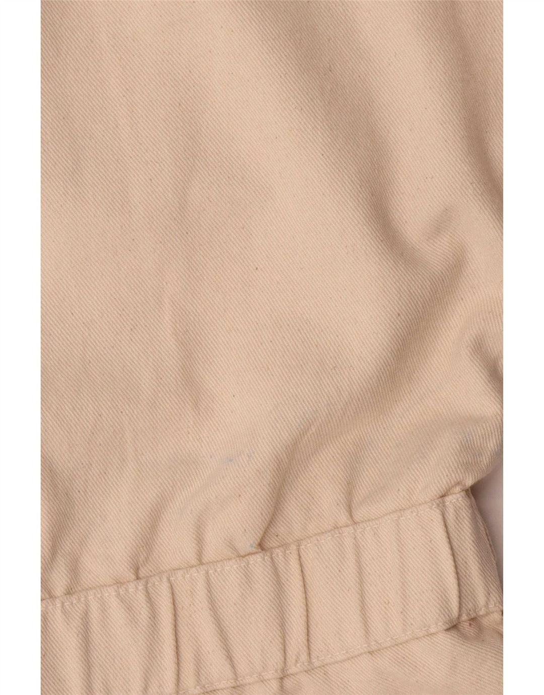 Zara Womens Denim Playsuit UK 14 Medium Beige Cotton