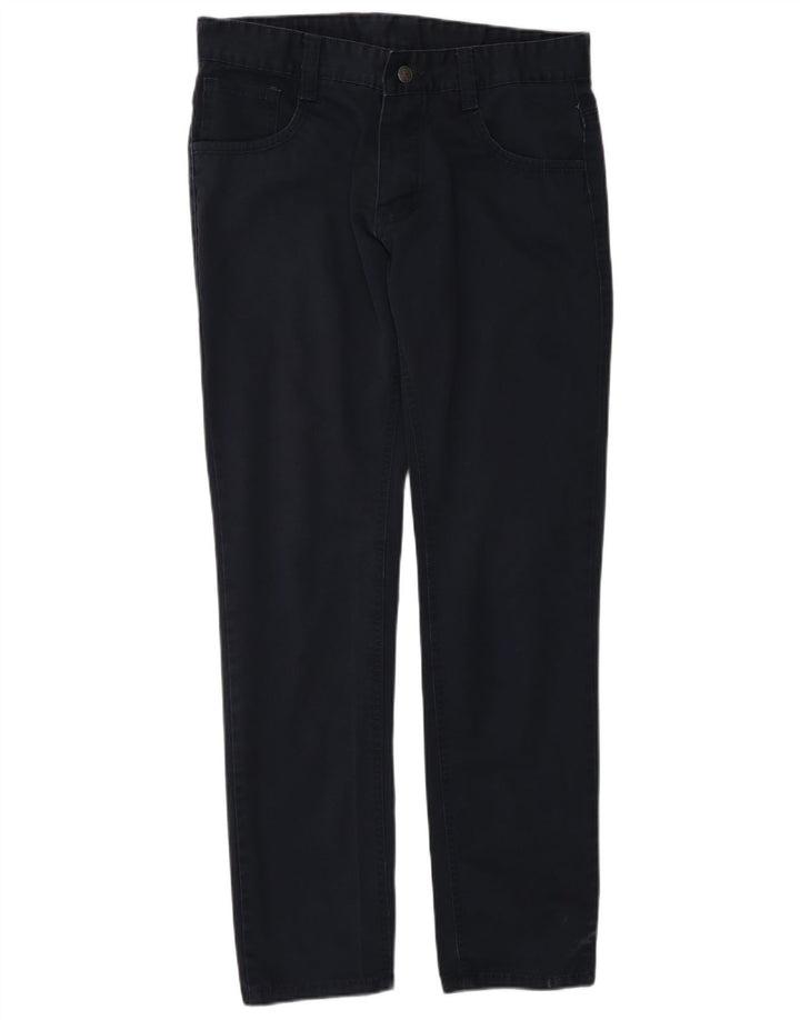 CAT Mens Straight Casual Trousers W32 L30 Navy Blue