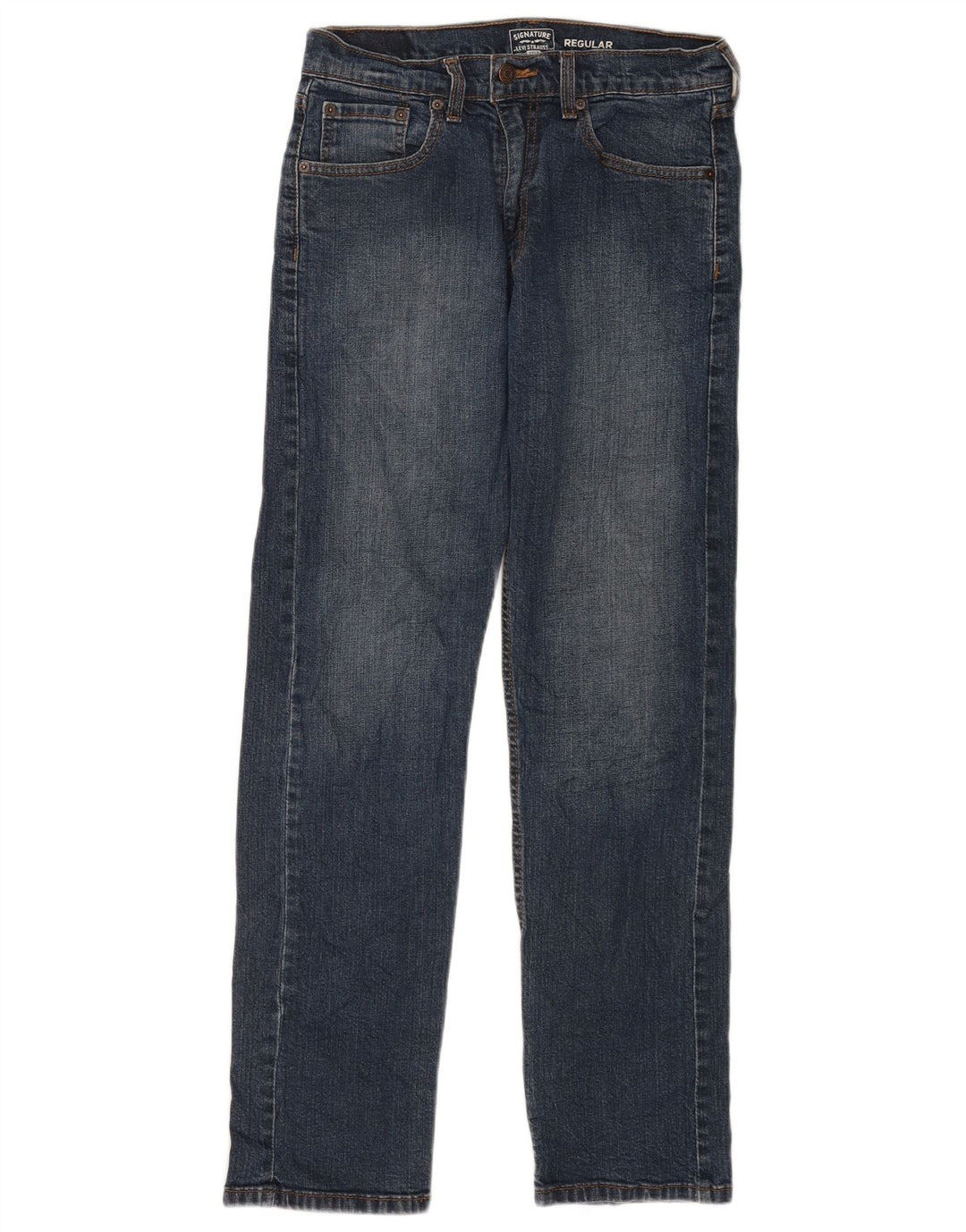 Levi's Mens Signature Regular Straight Jeans W30 L32 Blue Cotton