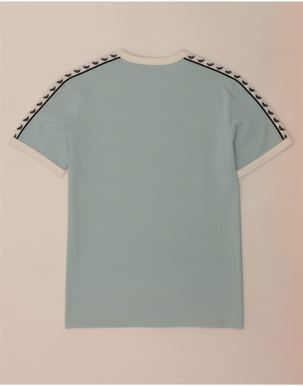 Fred Perry Camiseta Gráfica Para Hombre Top XL Algodón Color Block Azul