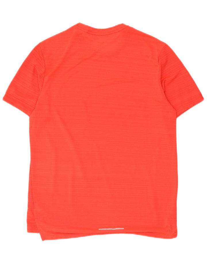 Nike Mens Dri Fit T-Shirt Top Medium Red Striped Polyester