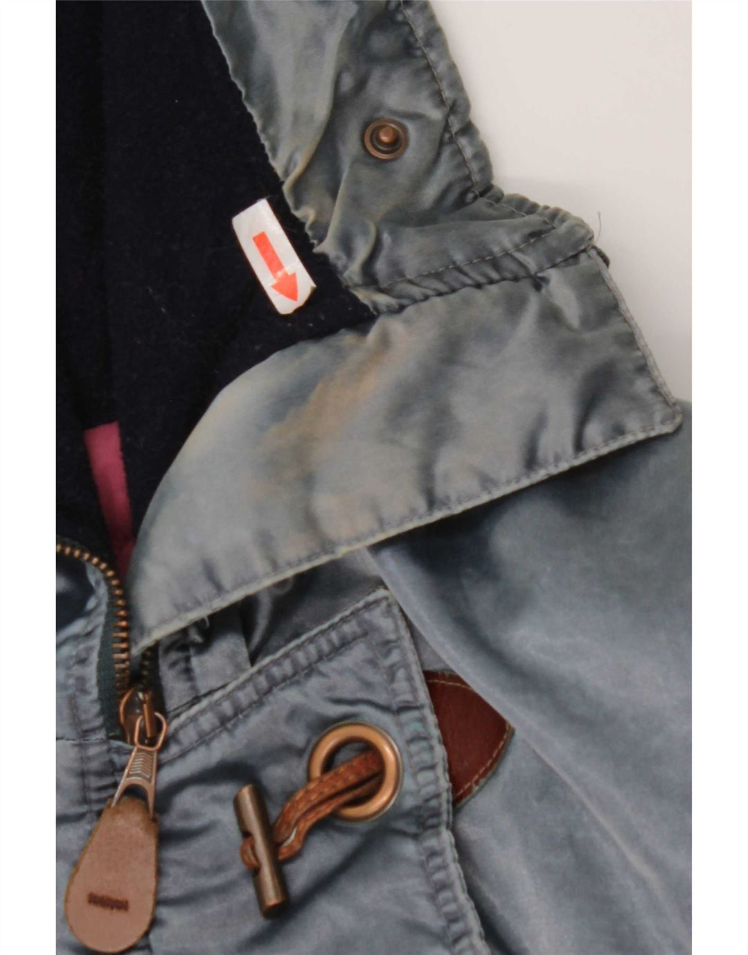 Vintage Womens Hooded Oversized Windbreaker Jacket IT 44 Medium Blue