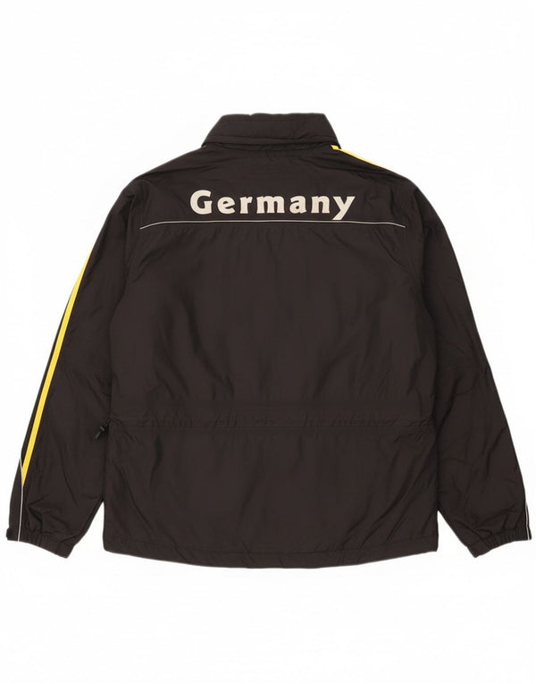 Adidas Veste coupe-vent graphique Allemagne pour homme UK 38/40 Medium Noir Nylon