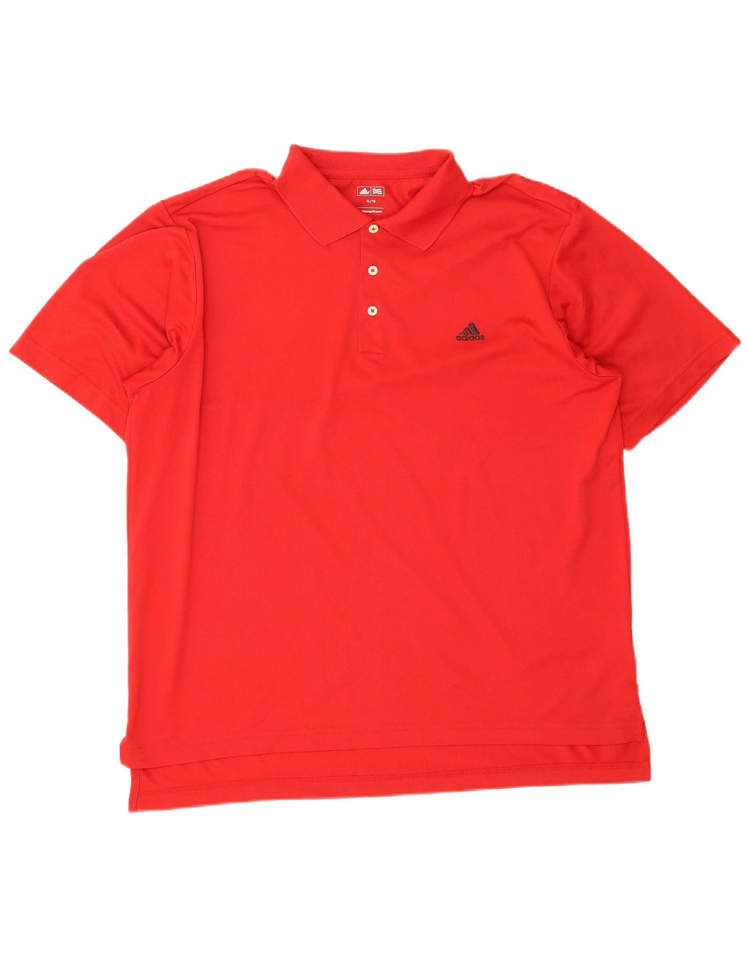Adidas Mens Polo Shirt XL Red Polyester