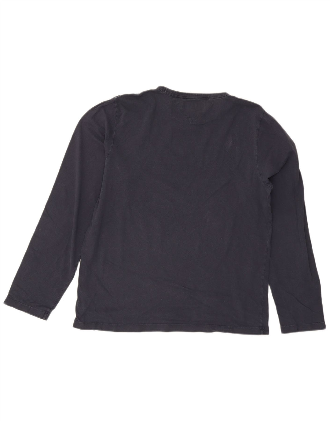 Tommy Hilfiger Mens Graphic Top Long Sleeve Medium Navy Blue Cotton