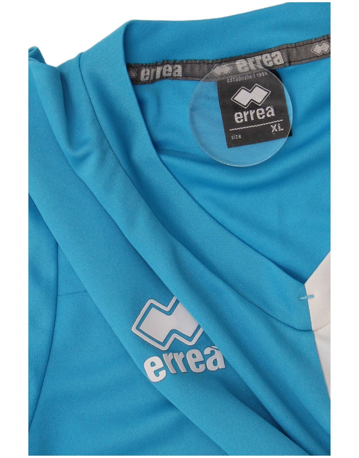Errea Mens T-Shirt Top XL Blue Colourblock