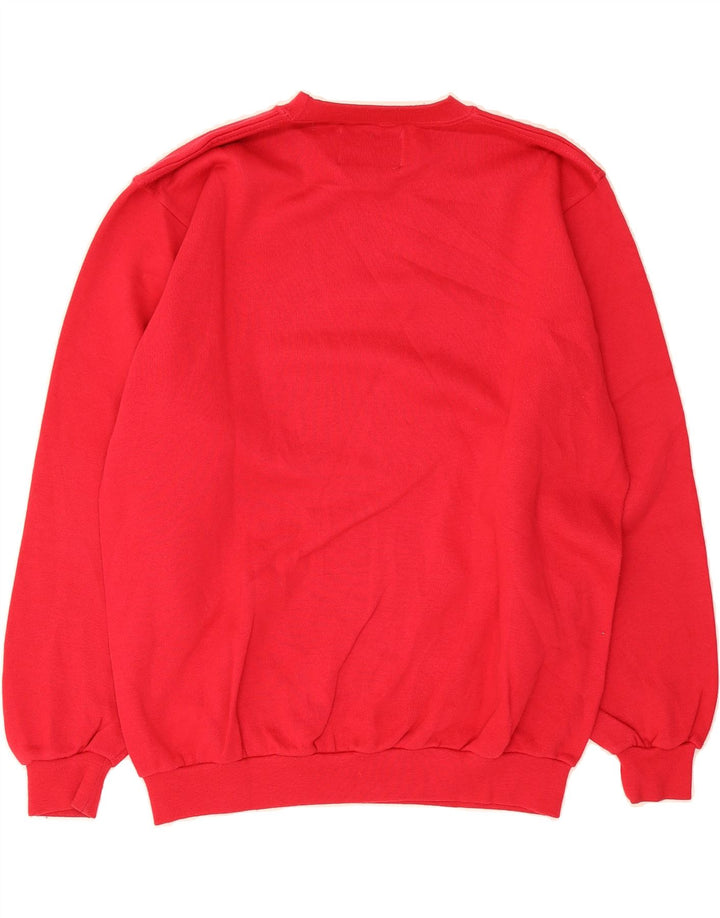 GYMNASIUM Mens Sweatshirt Jumper Medium Red Cotton Vintage Gymnasium and Second-Hand Gymnasium from Messina Hembry 