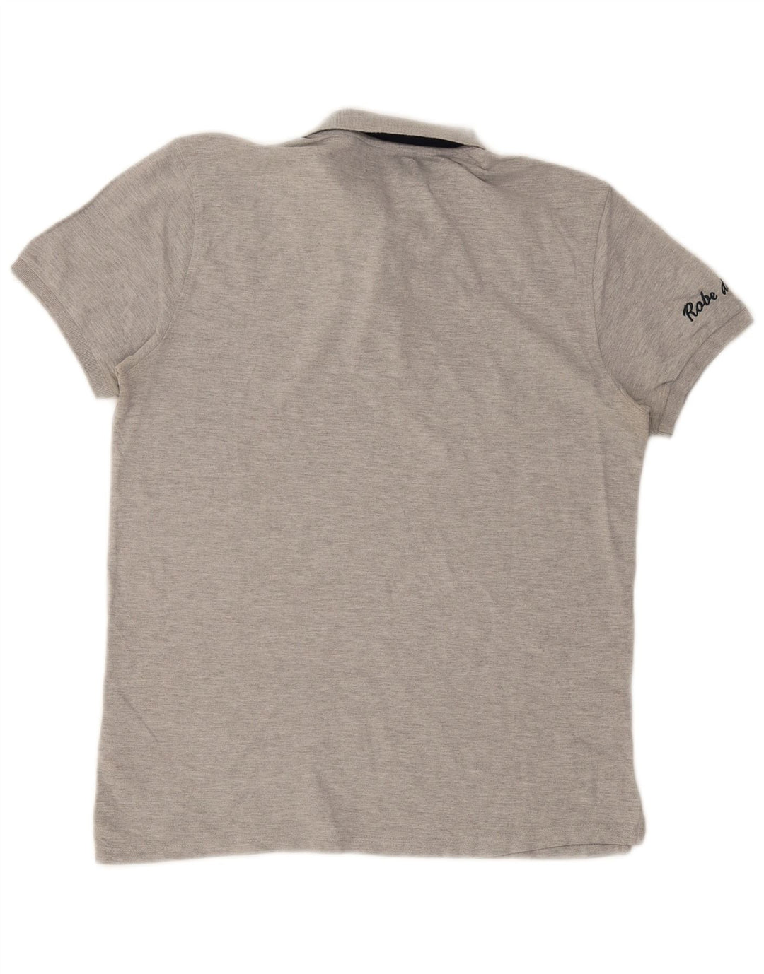 Kappa Mens Polo Shirt Large Grey Colourblock Cotton