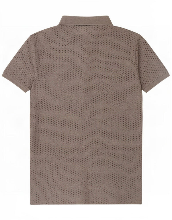 Polo da uomo Jack Wills piccola in cotone maculato grigio