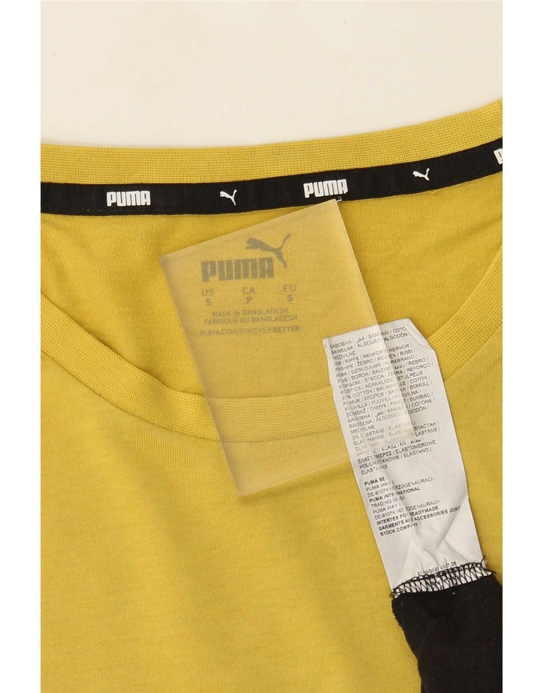 Puma Mens T-Shirt Top Small Multicoloured Colourblock Cotton