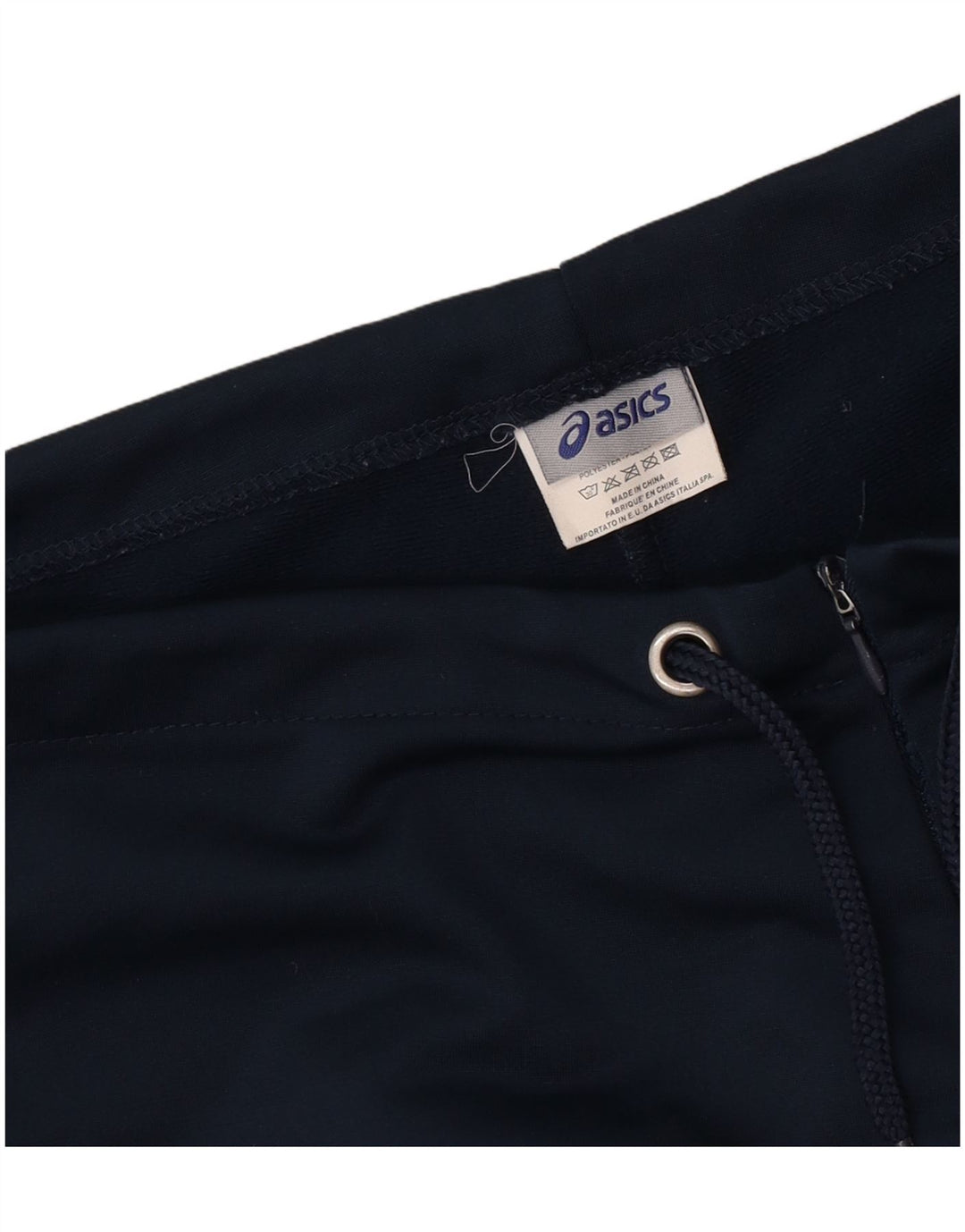 Asics Womens Straight Casual Trousers Medium W28 L32 Navy Blue Polyester