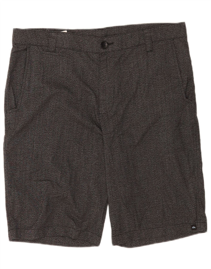 Quiksilver Mens Zathan Cargo Shorts W34 Large Grey Polyester