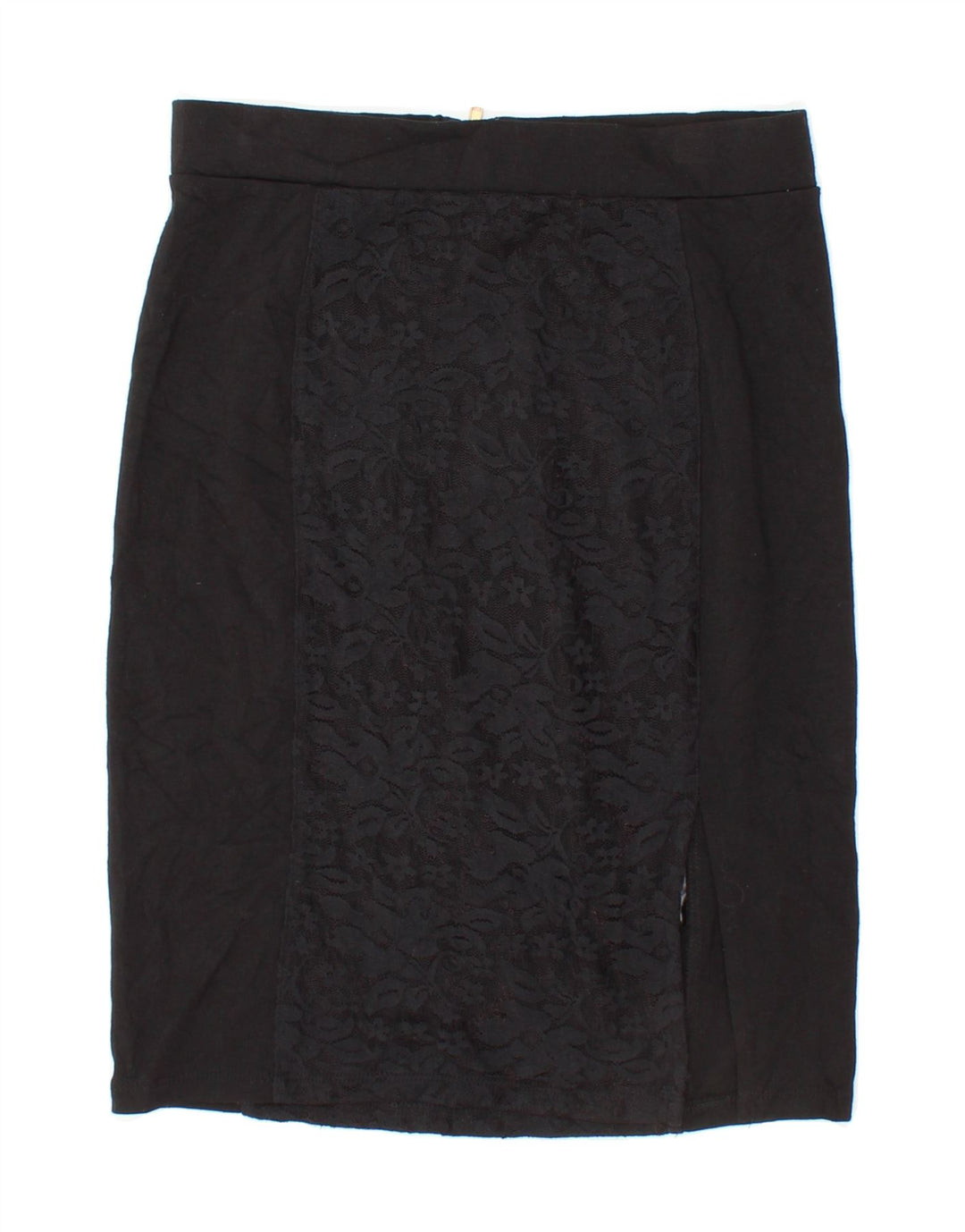 GUESS Womens Pencil Skirt W26 Small Black Floral Polyester Vintage Guess and Second-Hand Guess from Messina Hembry 