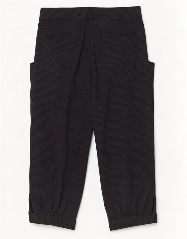 Женские капри Zara, маленькие W26 L18, черные в тонкую полоску